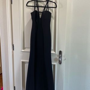 BCBG Black gown size 2, altered for shorter girl 5’3